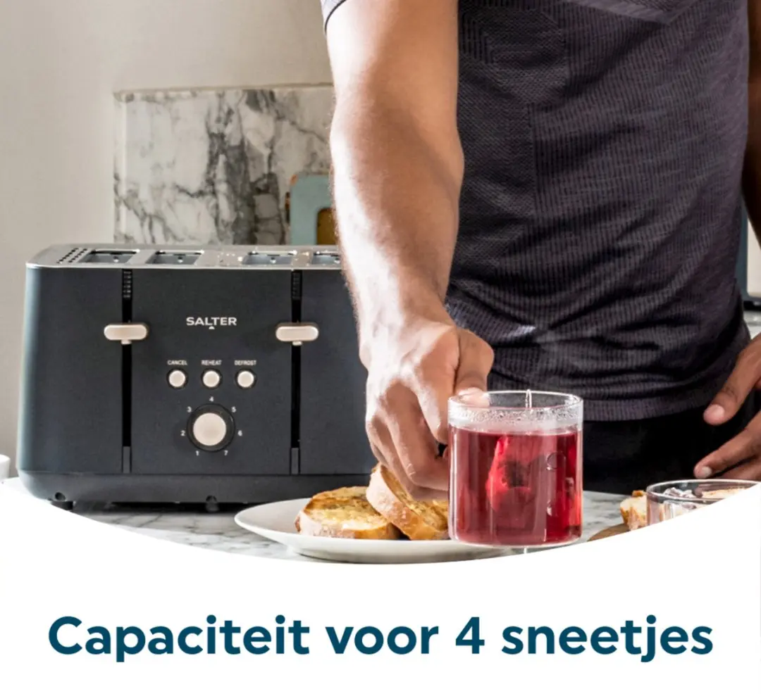 Salter Kuro 4-Slice Toaster - afbeelding 2 van 6