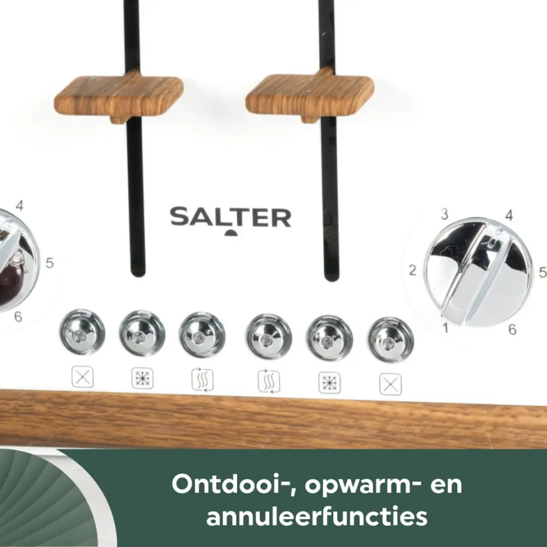 Salter Toronto 4-scheibentoaster Wit - afbeelding 4 van 6