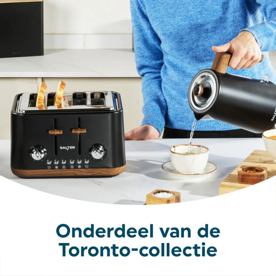 Salter Toronto Waterkoker 1,7L 3000W - Zwart - afbeelding 2 van 6
