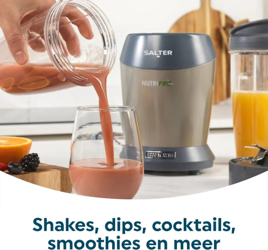 Salter NutriPro 1000W Blender - Zilver - afbeelding 2 van 6
