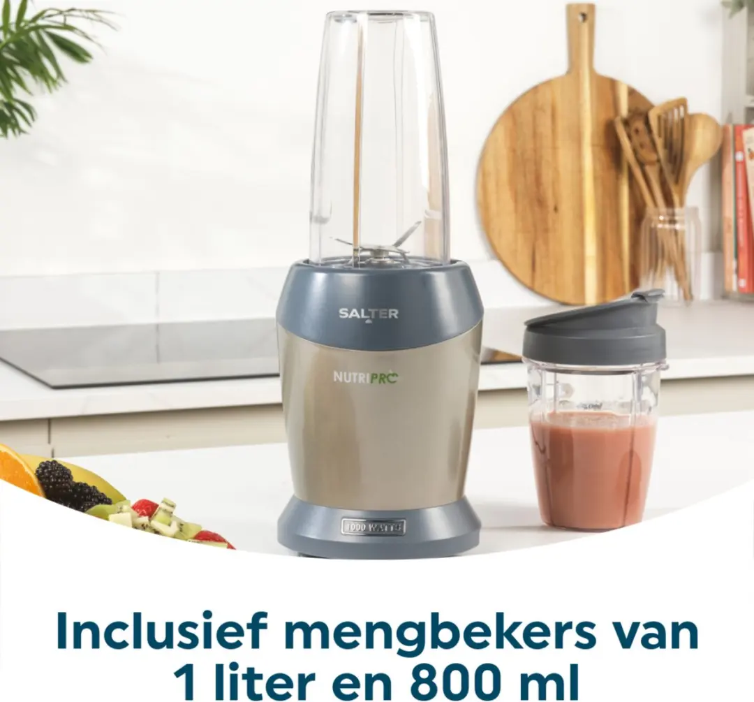 Salter NutriPro 1000W Blender - Zilver - afbeelding 5 van 6