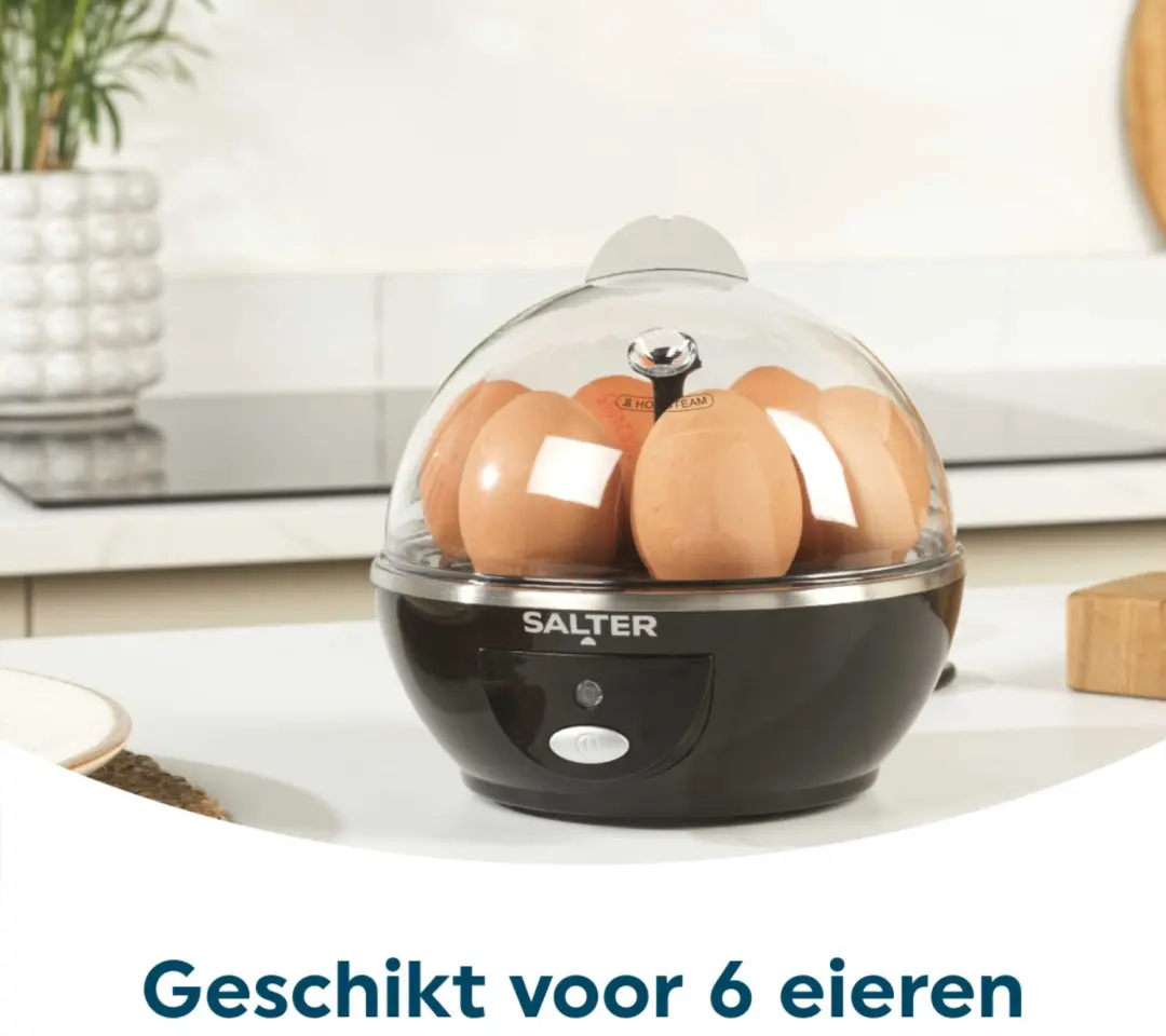 Salter EK2783FVDE Elektrische Eierkoker 6 Stuks - Zwart - afbeelding 5 van 6