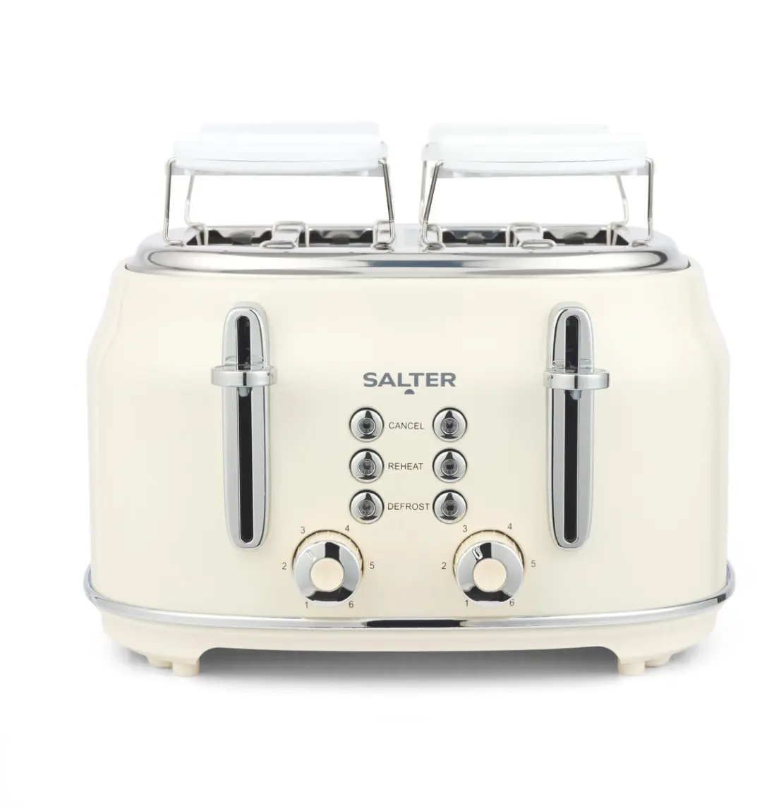 Salter Retro Crème 4-slice Toaster