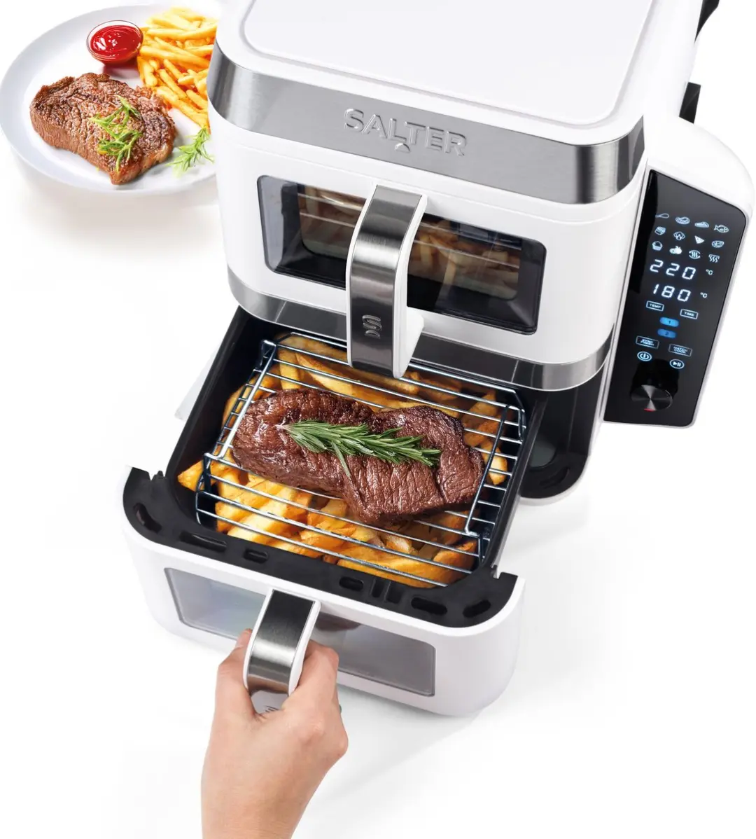 Salter VertiCook View Airfryer 9L Wit - afbeelding 2 van 4