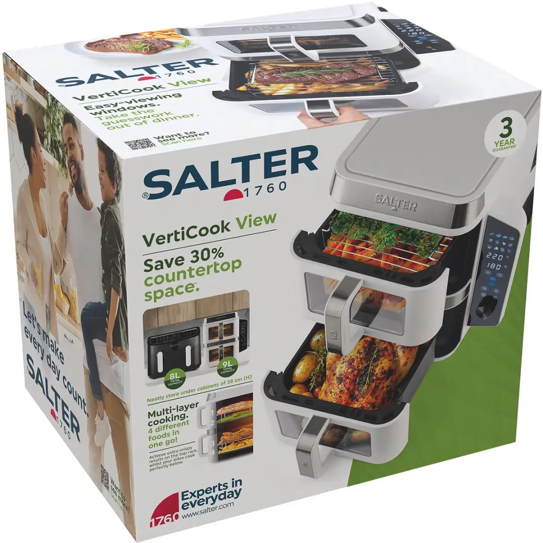 Salter VertiCook View Airfryer 9L Wit - afbeelding 3 van 4