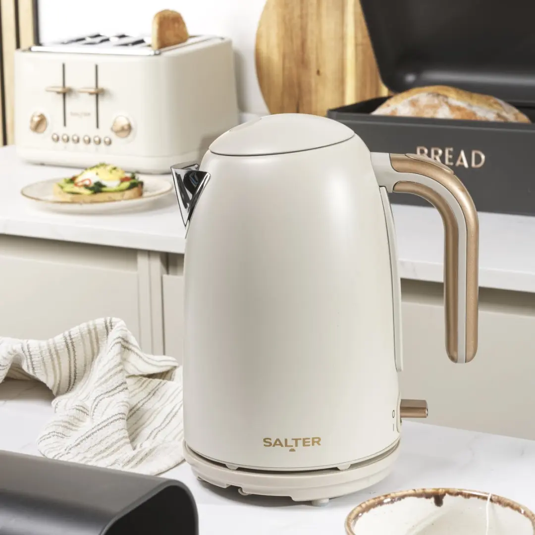 Salter Pebble Waterkoker 3000W 1,7L Beige - afbeelding 4 van 6