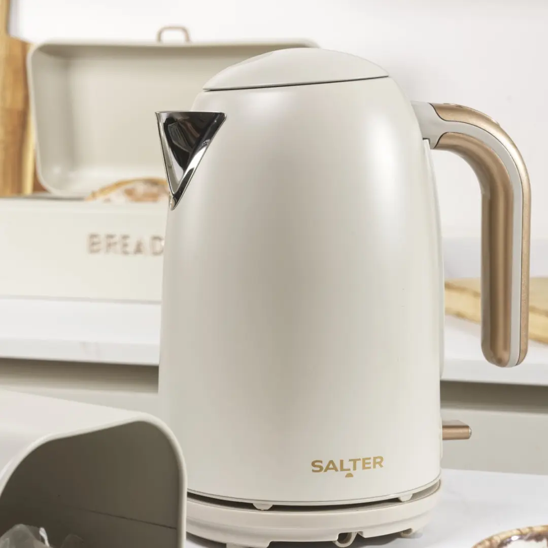 Salter Pebble Waterkoker 3000W 1,7L Beige - afbeelding 3 van 6