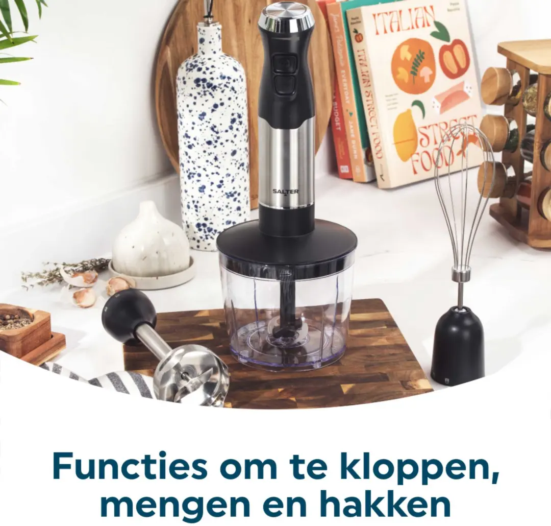 Salter EK6653VDE 4-in-1 Staafmixer Set - afbeelding 4 van 6