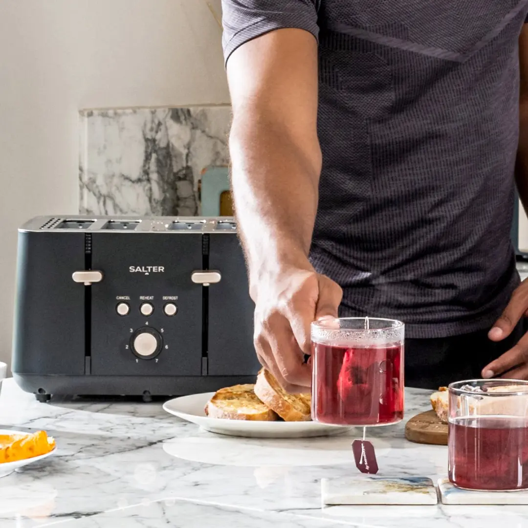Salter Marino 4-Scheiben Toaster EK5565BGRYFVDE - Blauw - afbeelding 5 van 6