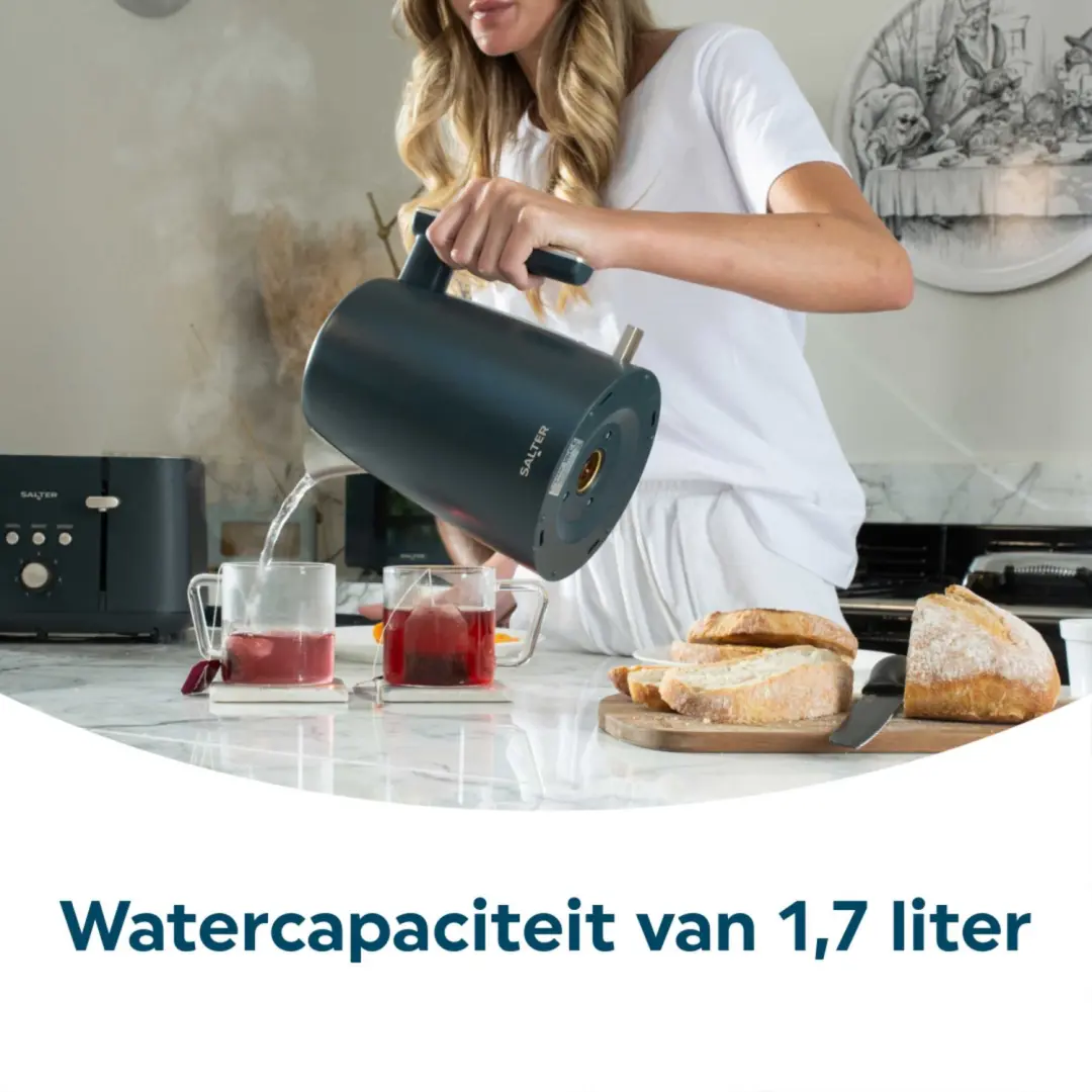 Salter Marino Waterkoker EK5561BGRYFVDE 1,7L - Blauw Grijs - afbeelding 3 van 6