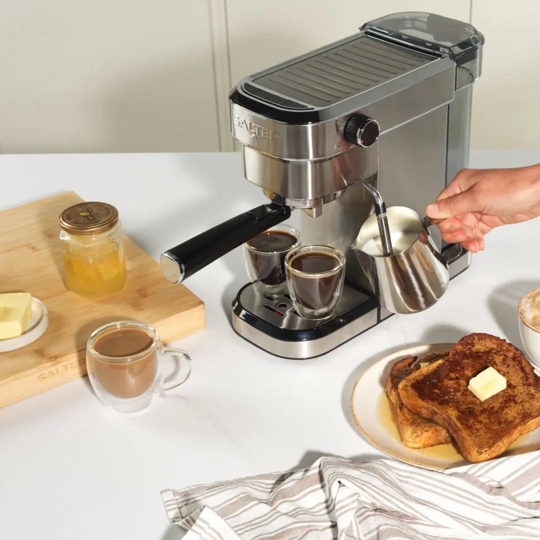 Salter EK6139VDE Espressomachine - Zilver - afbeelding 3 van 6