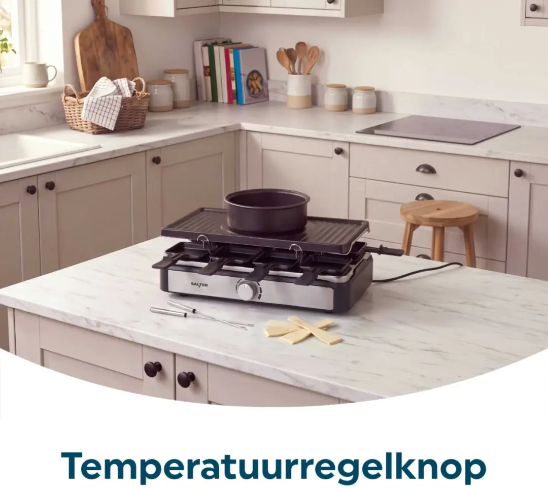 Salter EK4513VDE Raclette Grill & Fondue - 8 personen - afbeelding 5 van 6