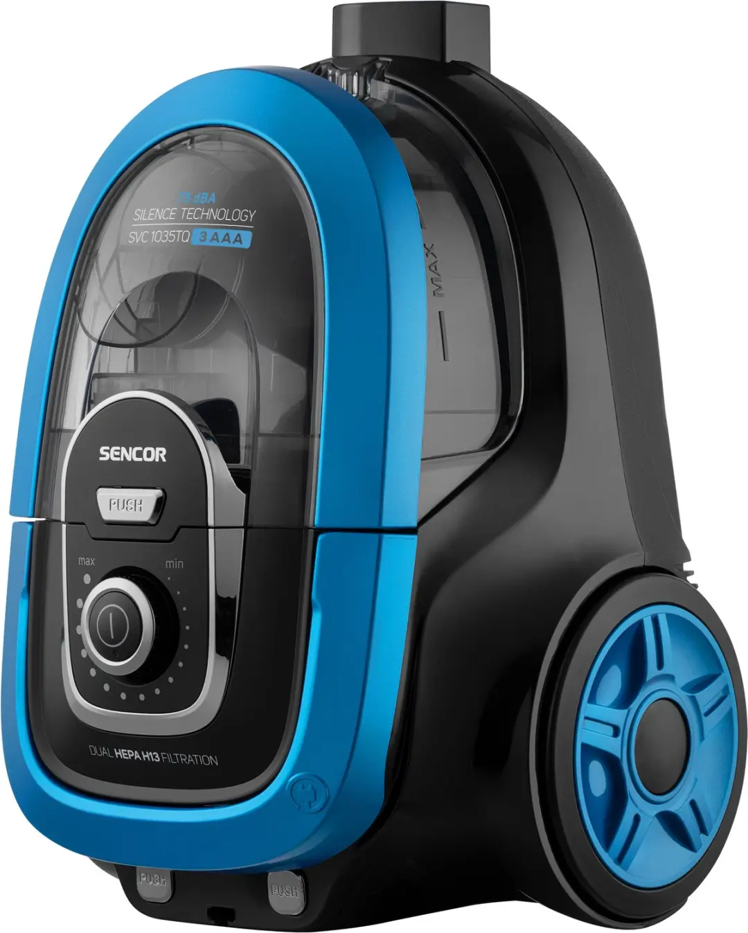 Sencor SVC 1035TQ zakloze stofzuiger - Zwart/Blauw - afbeelding 3 van 6