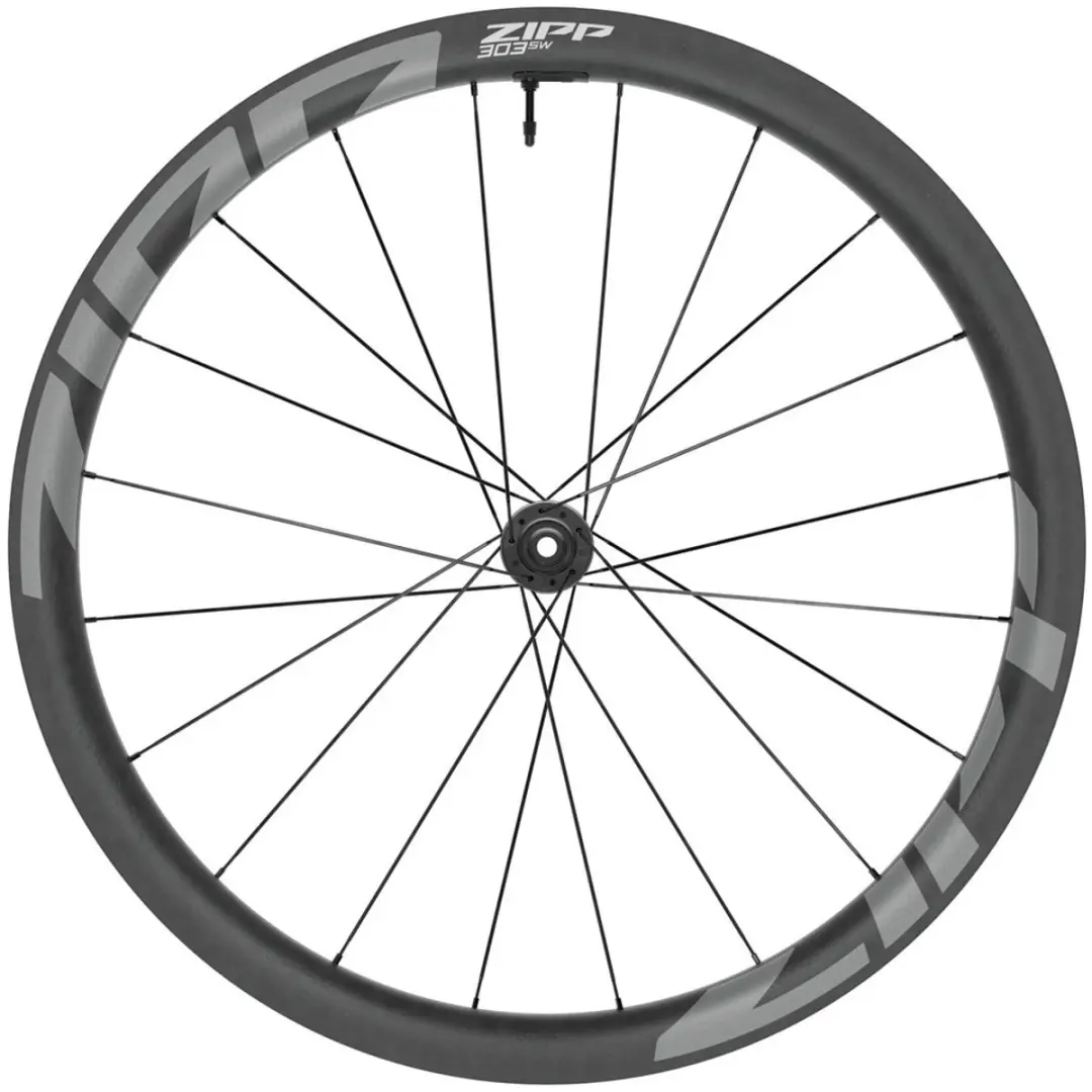 Zipp 303 Nsw Cl Disc Tubeless Racefiets Voorwiel Zilver 12 x 100 mm