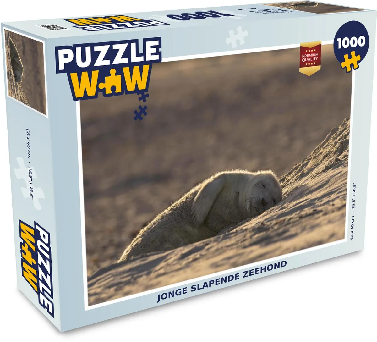 PuzzleWow Zeehond Legpuzzel 1000 Stuks - Multicolor