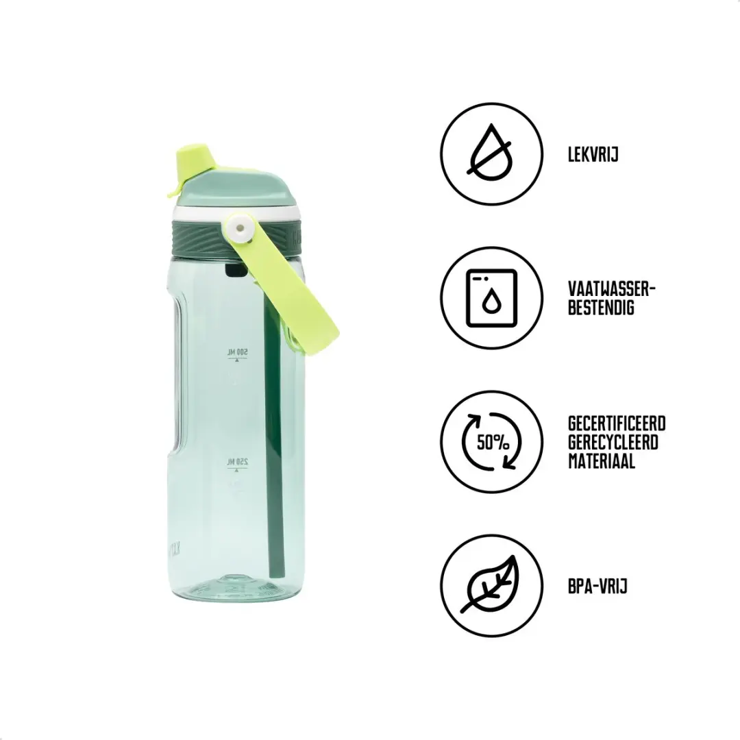 Kambukka Dupla Drinkfles 750ml Groen - afbeelding 3 van 6