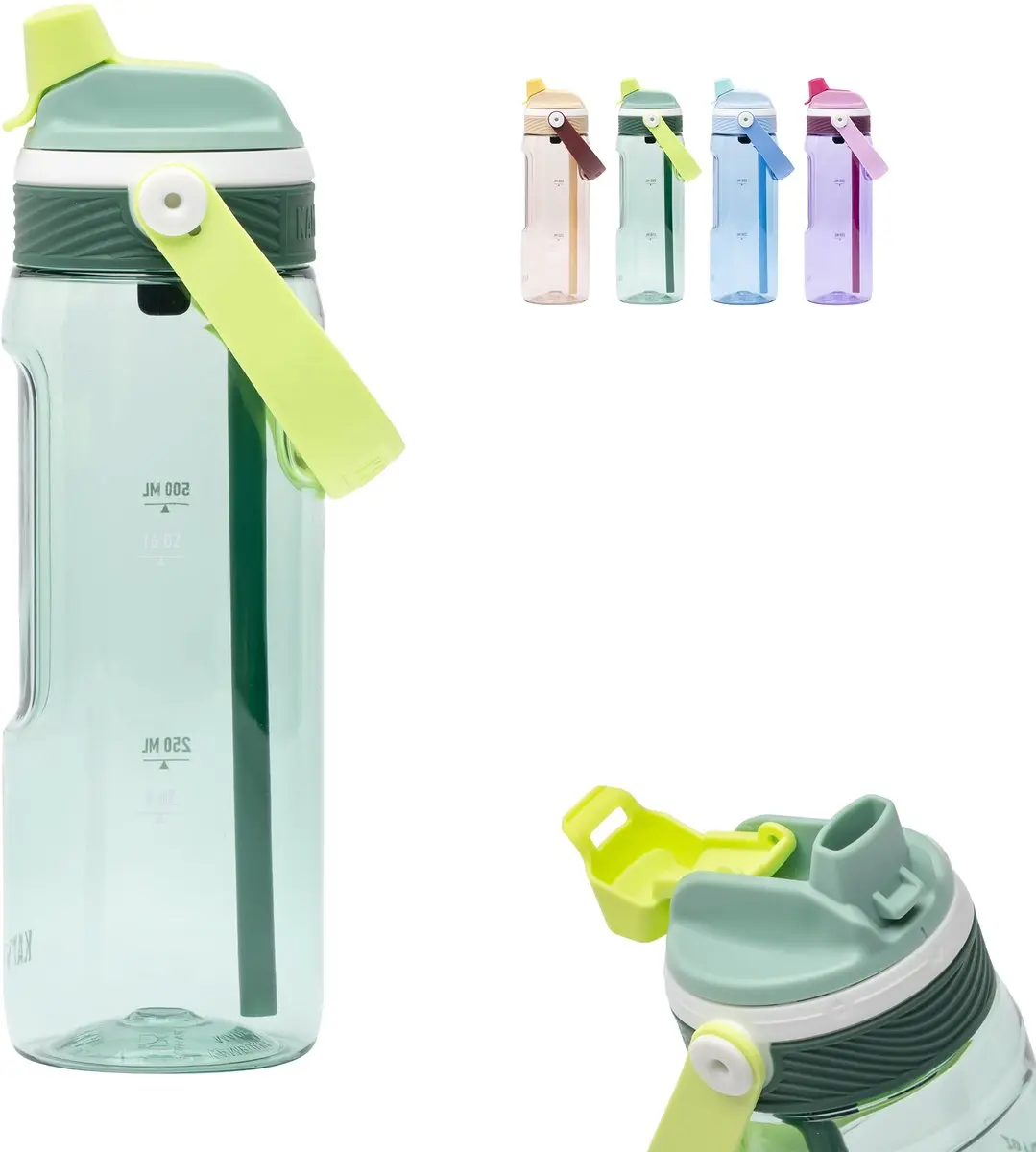 Kambukka Dupla Drinkfles 750ml Groen