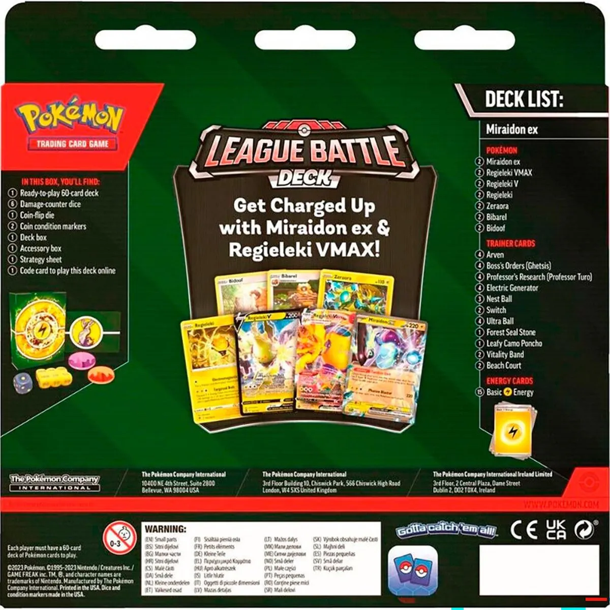 Pokémon League Battle Deck Miraidon 2010286 - Trading Cards