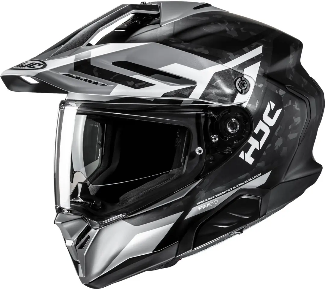 HJC RPHA 60 Dakar Zwart Wit Zilver Adventure Motorhelm