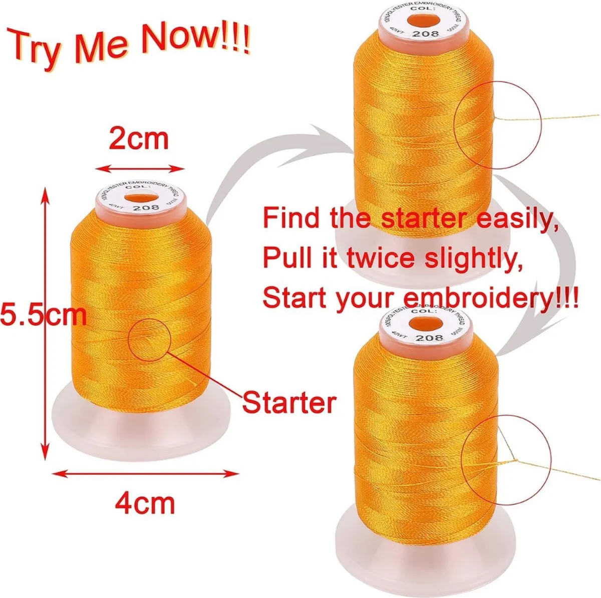 Brother Polyester Borduurgaren Kit 500m - Multicolor