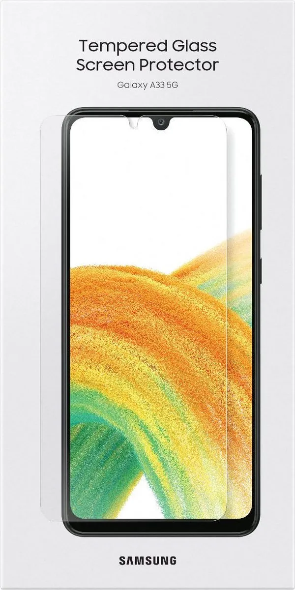 Samsung Galaxy A33 Bundel - Clear View Hoesje & Screenprotector - Zwart