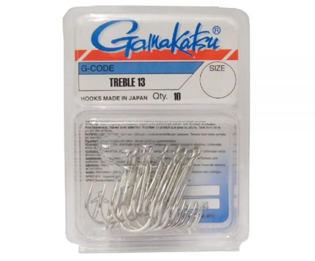 Gamakatsu Treble 13 Nickel Nickel / #10
