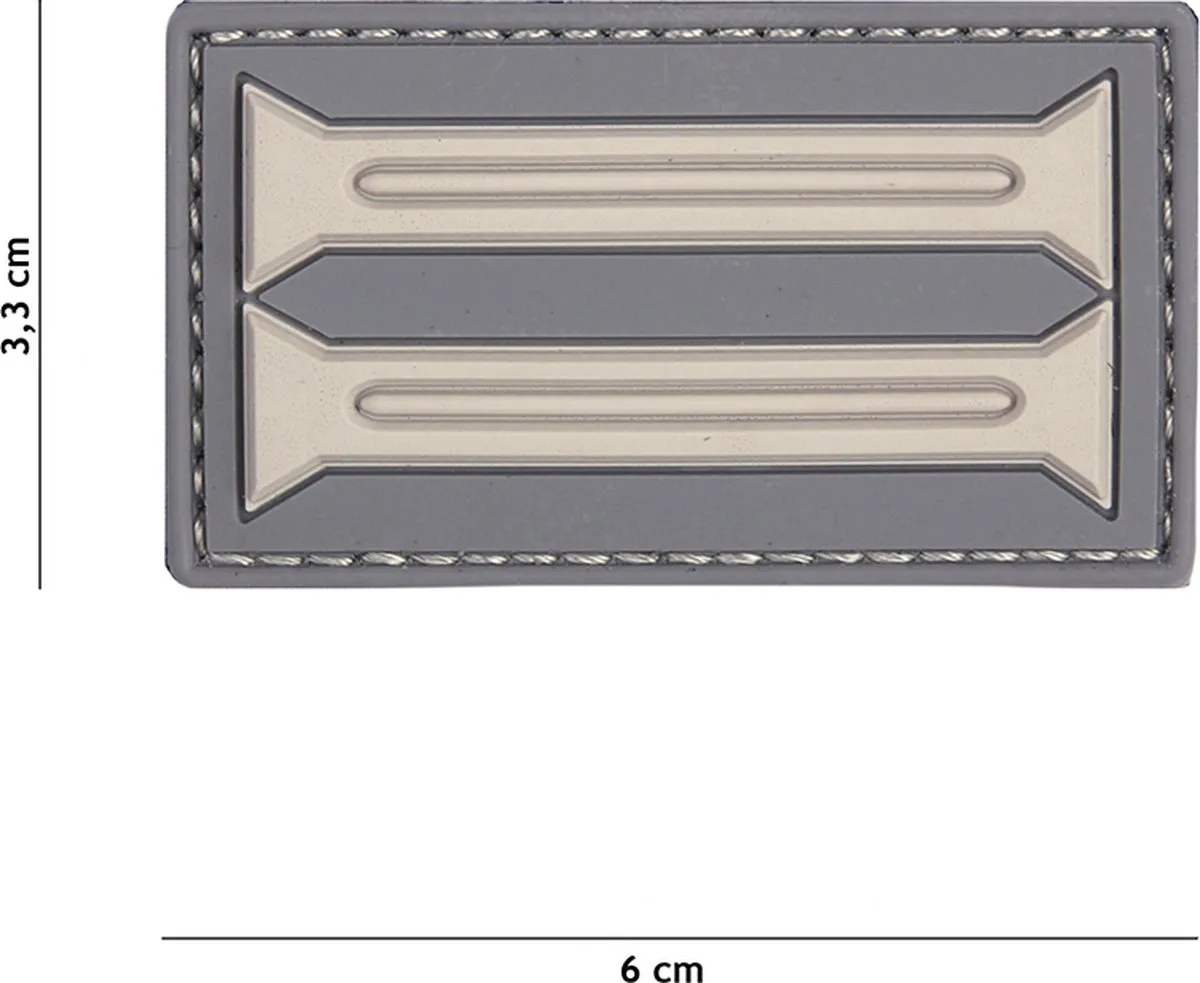 101 Inc Embleem 3D PVC Grijs 20041