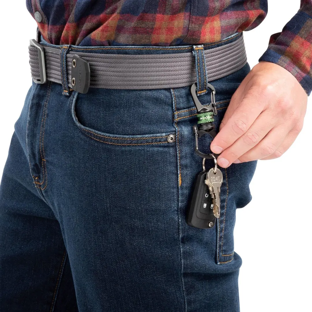 Nite Ize SlideLock 360° Magnetisch Locking Karabijnhaak - Olive - afbeelding 3 van 6