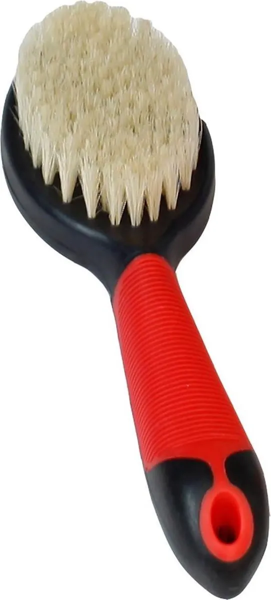 Flamingo Varkenshaar Hondenborstel - Rood - afbeelding 4 van 4