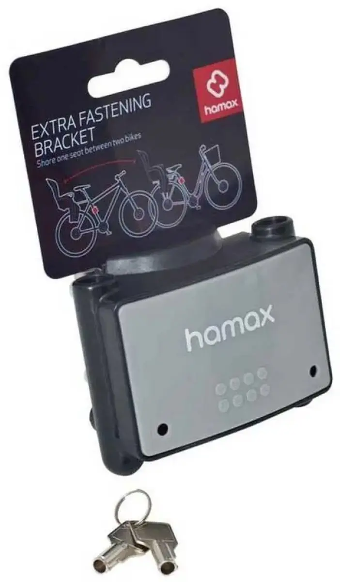 Hamax Fietsstoelhouder Fastening Bracket+Lock HA515 - Zilver - afbeelding 5 van 6