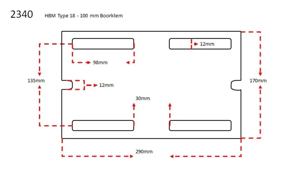 HBM Type 18 Boorklem 140mm