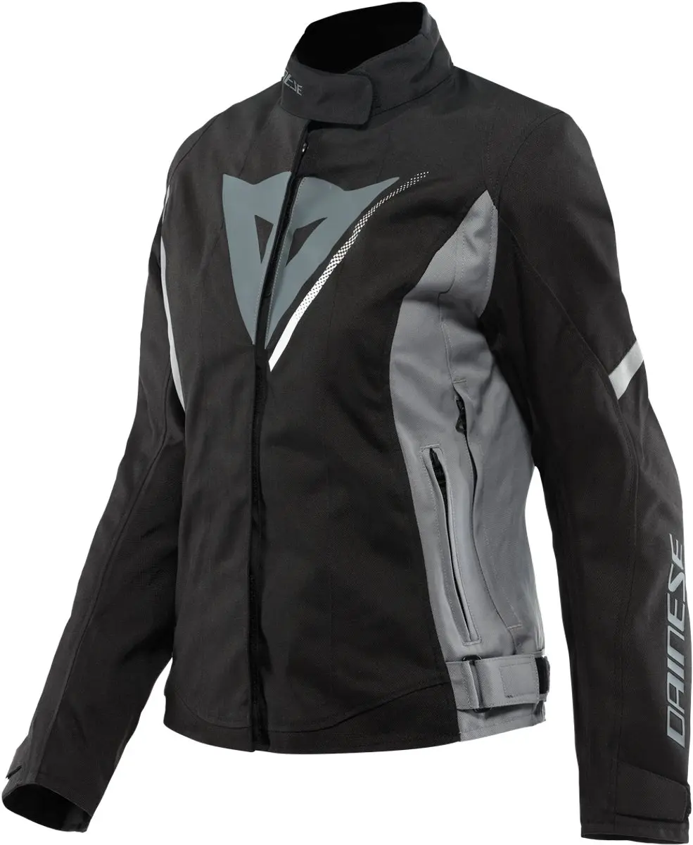 Dainese Veloce D-Dry Jas Dames Zwart Houtskool Grijs Wit