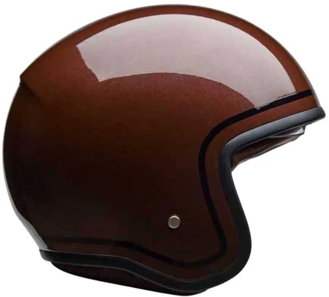 Bell TX501 Classic Donkerbruin Zwart Jethelm - Helm - afbeelding 2 van 5