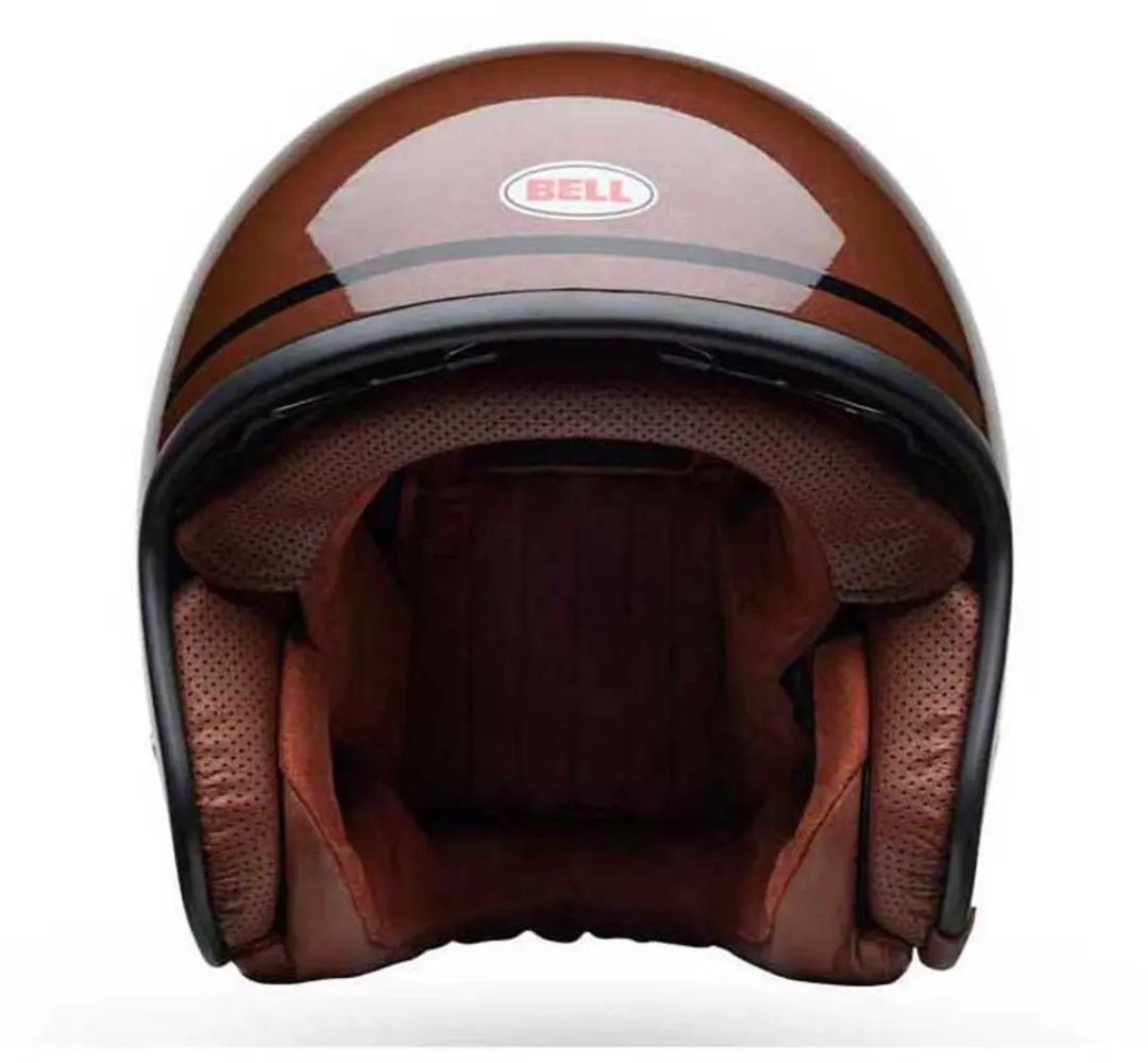 Bell TX501 Classic Donkerbruin Zwart Jethelm - Helm - afbeelding 3 van 5