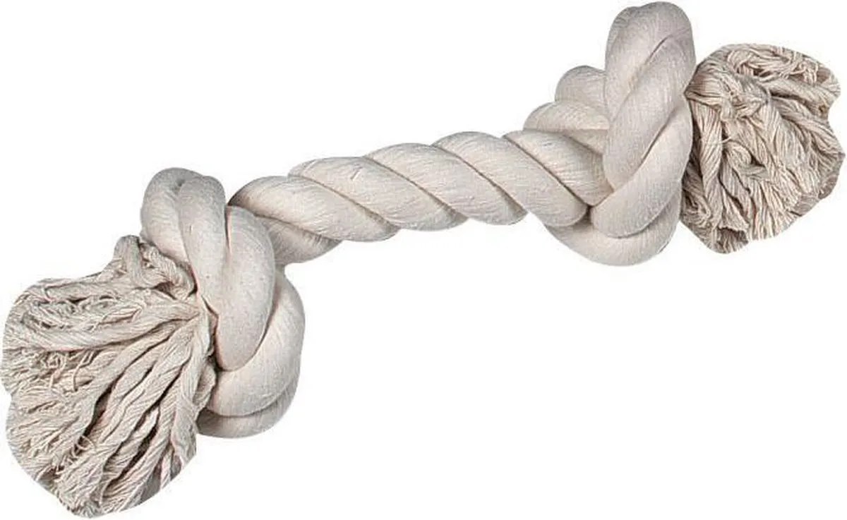 Flamingo Cotton Flos Jack Hondenspeelgoed - Wit S - afbeelding 4 van 4