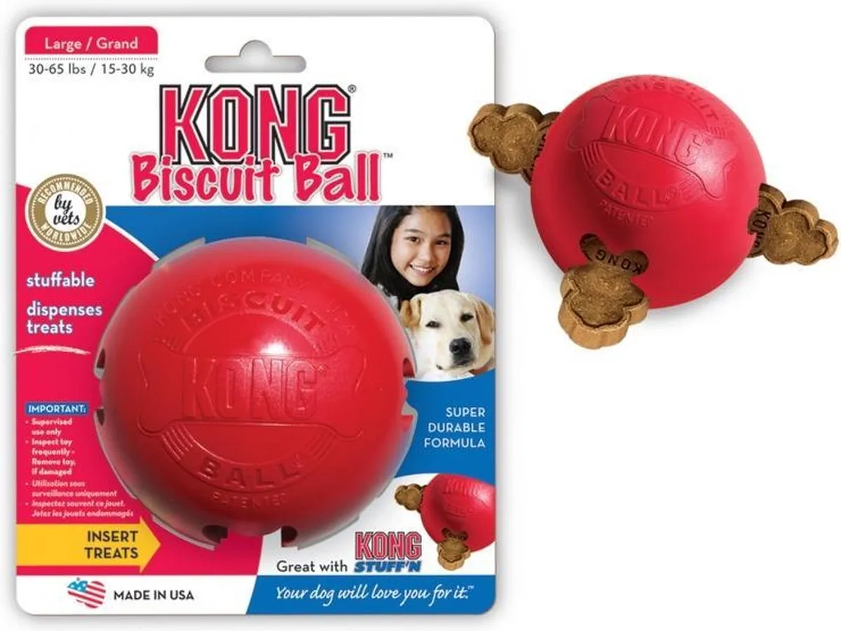 KONG Biscuit Ball - Rood L
