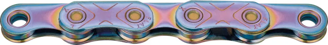 Kmc X-flat Waxed 12-13s Ketting Paars 126 Links / 12-13s