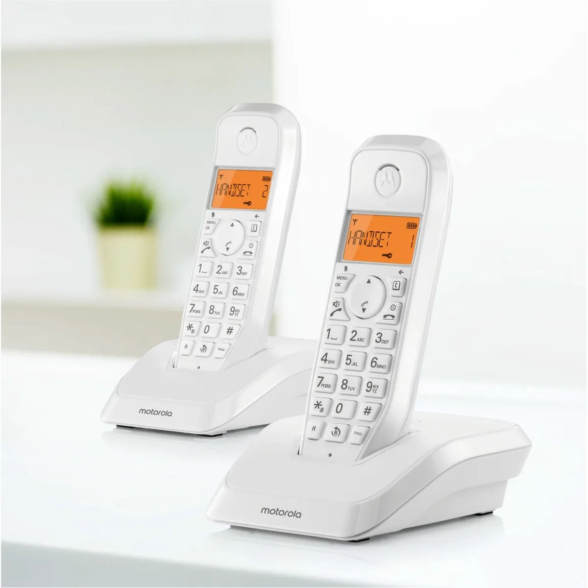 Motorola S1202 Telefoon - 2 Handsets Wit