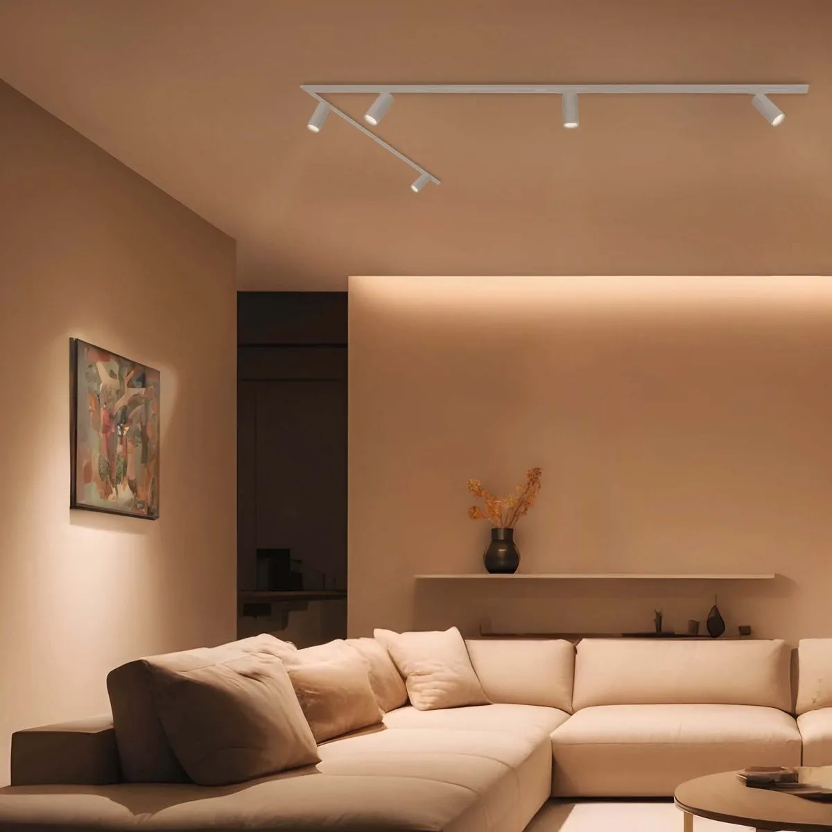 Ledvion LED Railverlichting 3M - 5 Spots 3W 2700K Dimbaar