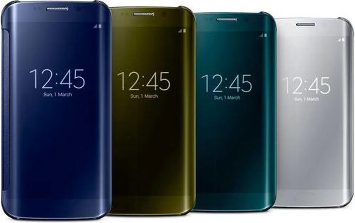 Samsung Galaxy S6 Edge Clear View Cover EF-ZG925BBEGWW - Zwart