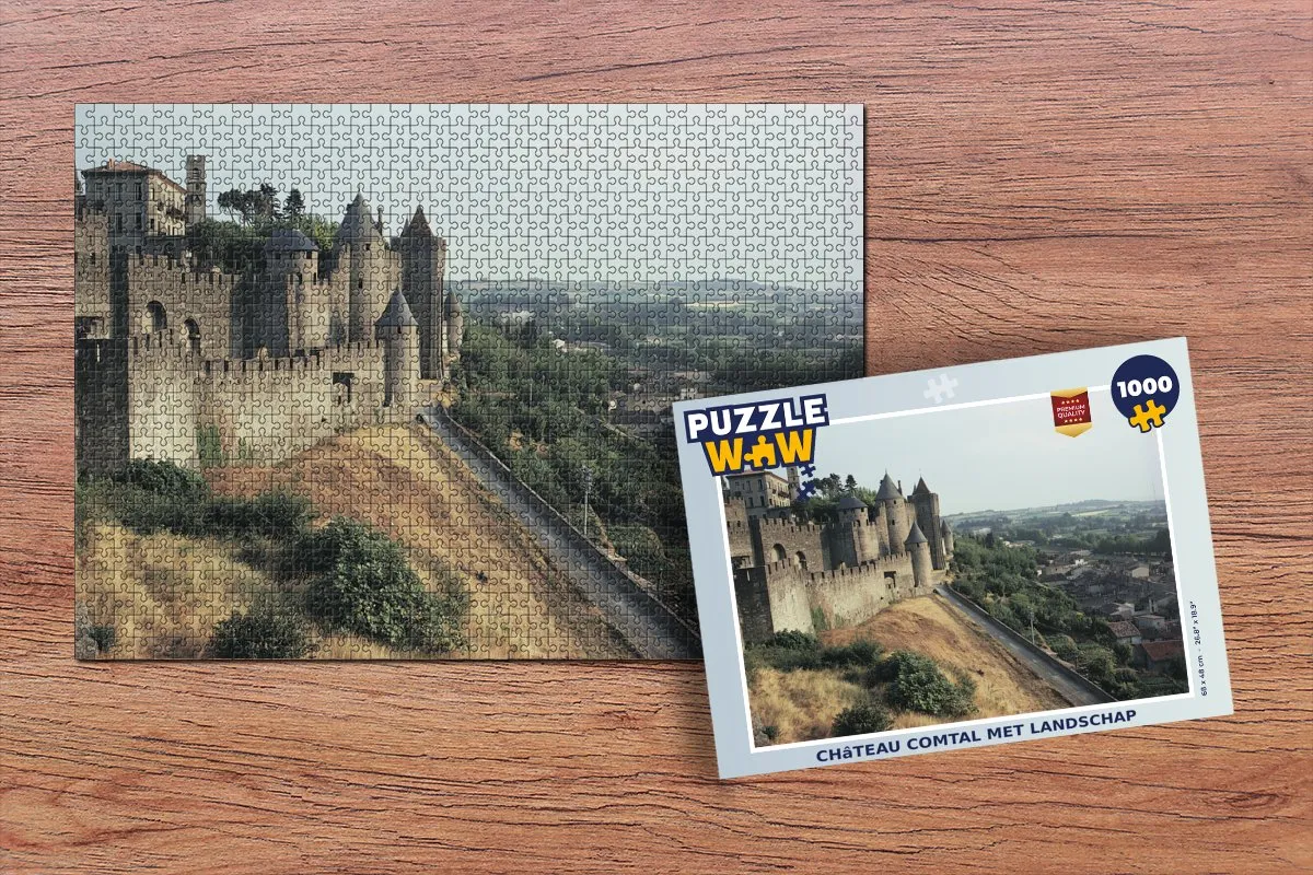 PuzzleWow Carcassonne Kasteel Legpuzzel 1000 Stuks