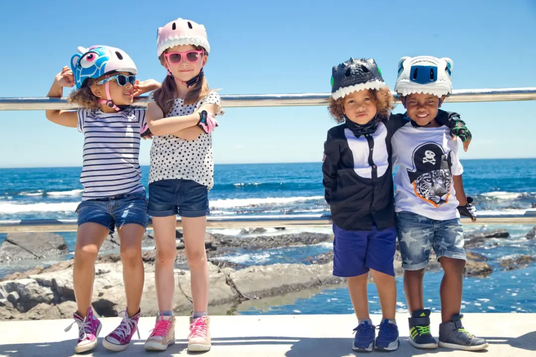 Crazy Safety Kinderfietshelm S - Zwart/Wit - afbeelding 6 van 6