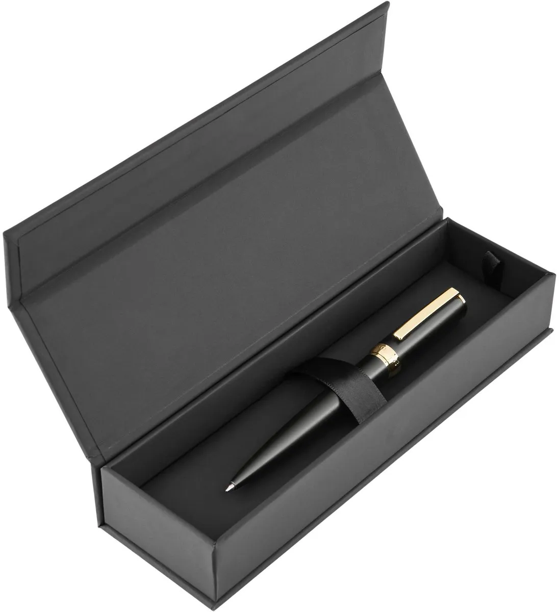Hugo Boss Pen Arche Double B - Black & Gold
