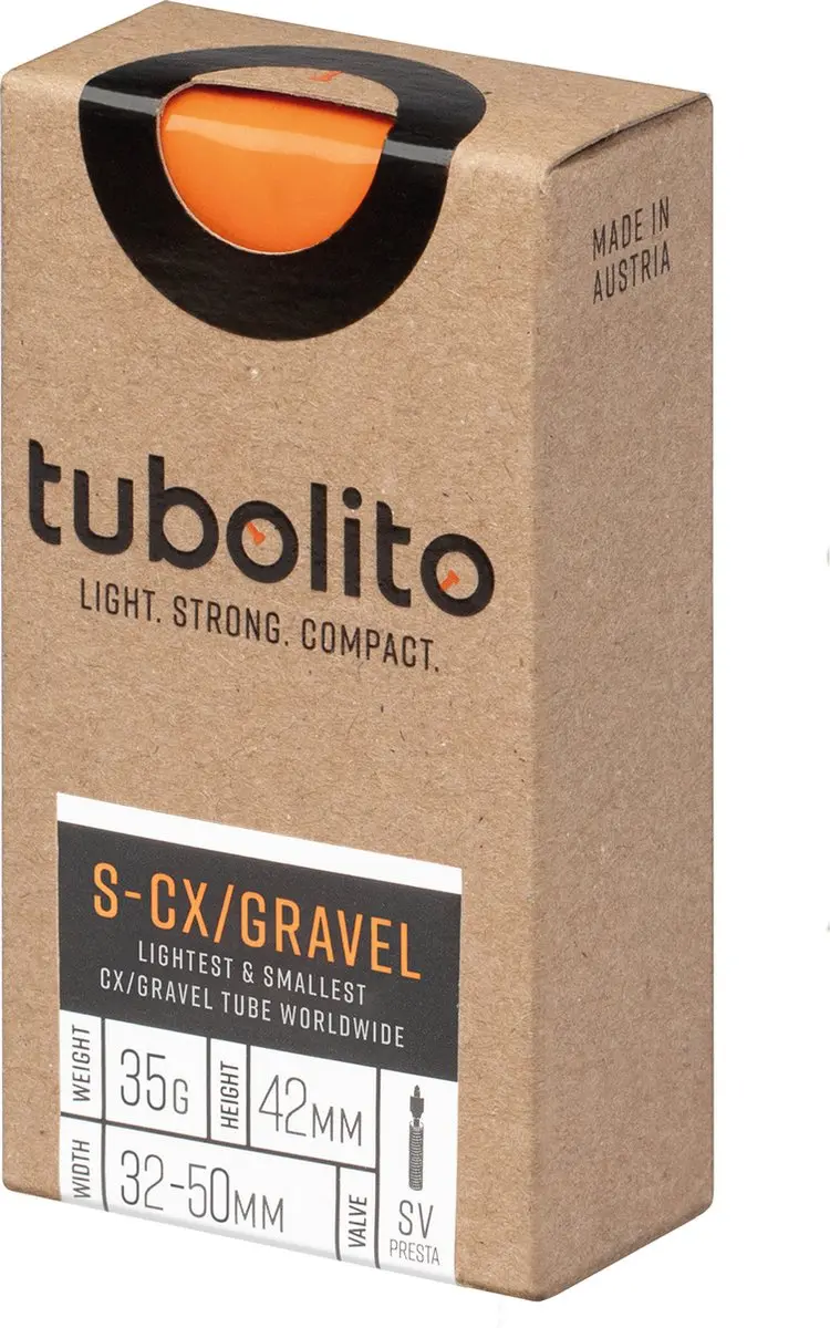 Tubolito S-Tubo CX/Gravel Binnenband 700x32-50mm ORANJE - afbeelding 3 van 6