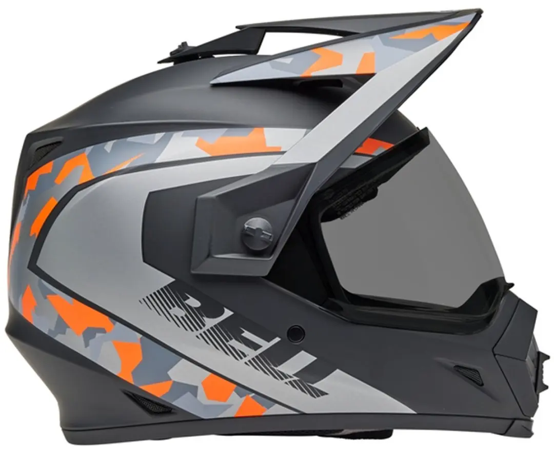 Bell MX-9 Adventure MIPS Integralhelm - Zwart/Grijs/Oranje - afbeelding 4 van 6