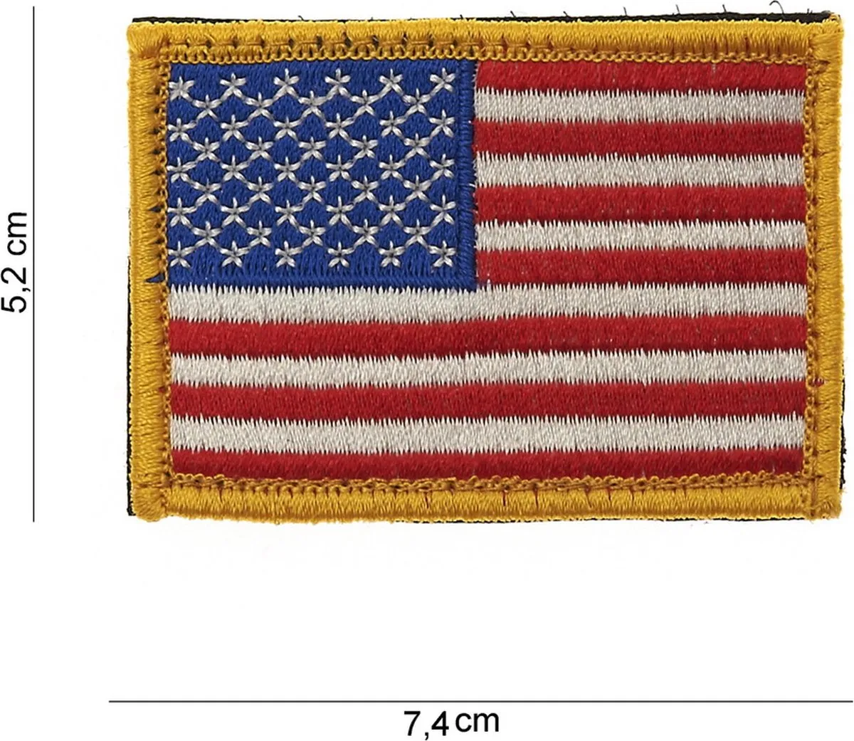 101 Inc Embleem Stof Vlag USA Geel