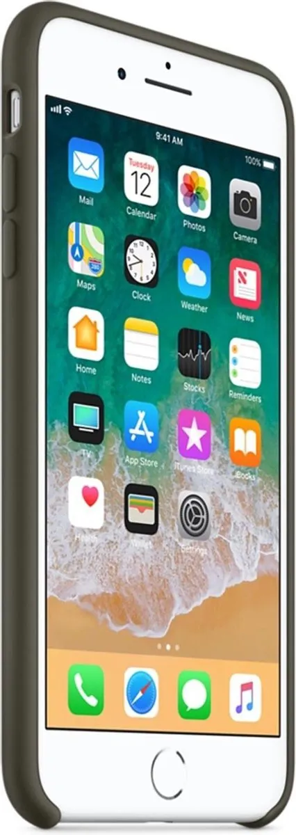 Apple Siliconen Hoesje iPhone 8/7 Plus - Dark Olive Green - i8P496515014