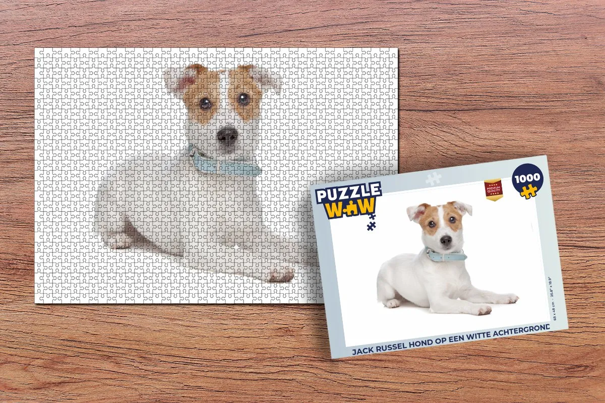 PuzzleWow Jack Russel Legpuzzel 1000 Stuks - Multicolor