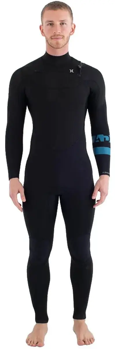 Hurley Advant 4/3 Mm Lange Mouwen Neopreen Wetsuit Met Borst Rits Zwart LT Man