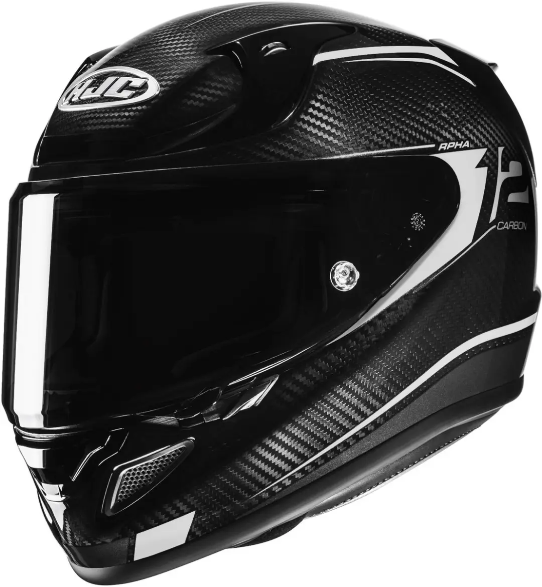HJC RPHA 12 Carbon Keres Zwart Wit Integraalhelm